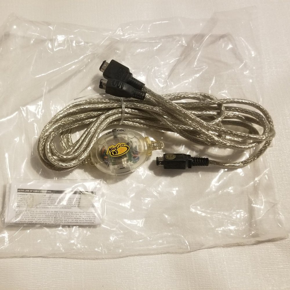 Gameboy accessory- vtg Mad Catz Ultra Link SP cable